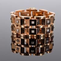 18K Gold & Diamond Estate Bracelet - Sold for $12,800 on 05-18-2024 (Lot 201).jpg